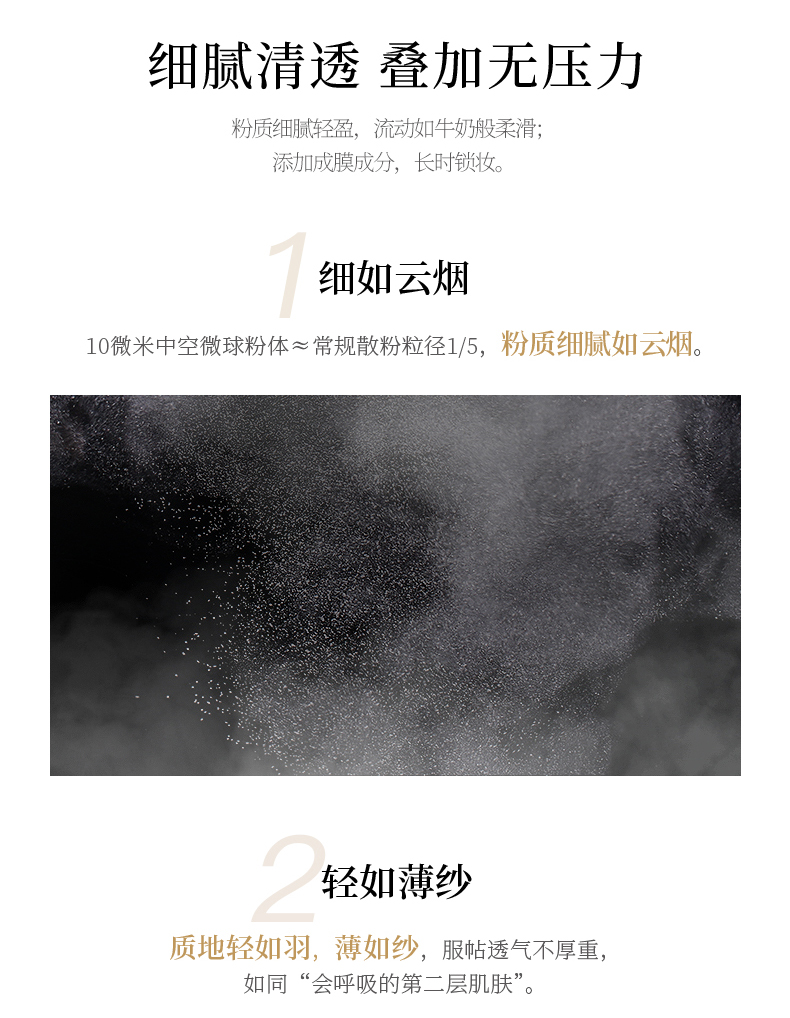 柏瑞美（PRAMY） 丝绒蜜粉黑胡椒散粉定妆粉控油定妆持久遮瑕防水防汗自然 01#透明款（适合自然/白皙肤质）
