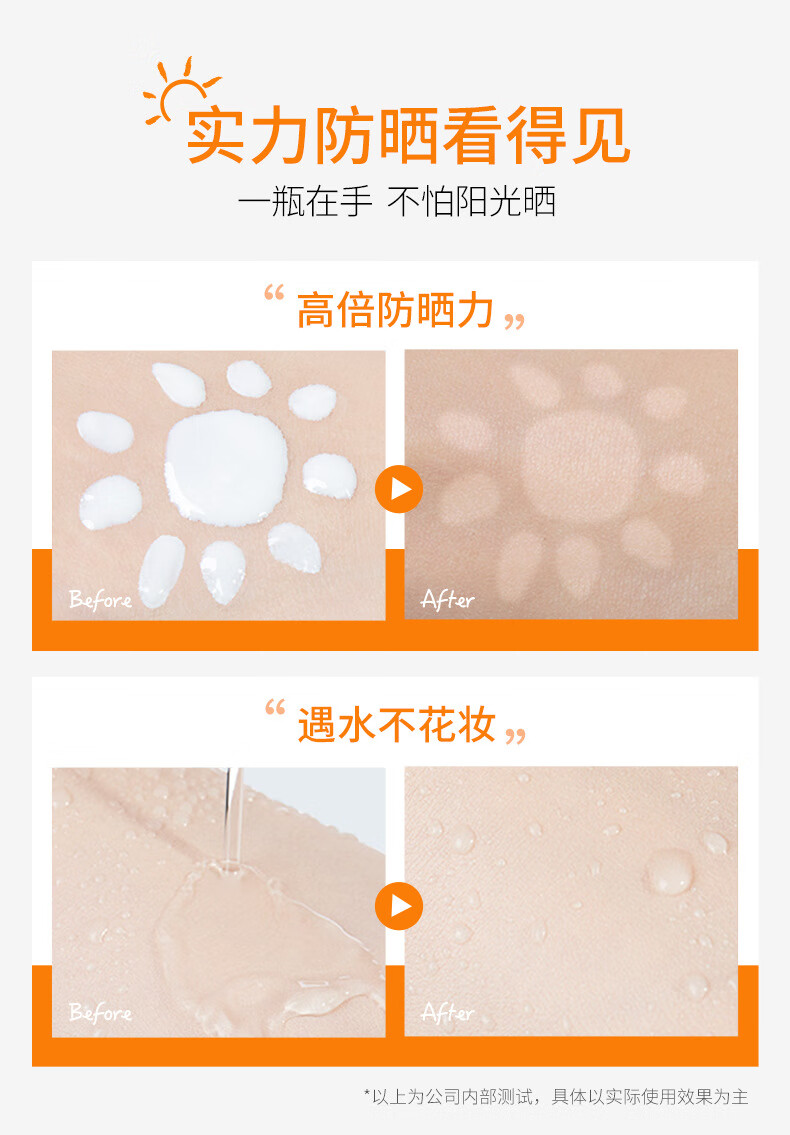 草萨（CaoSa）缤肌防晒霜高倍防晒SPF50+清爽水润养肤不油腻防晒霜乳大容量200g