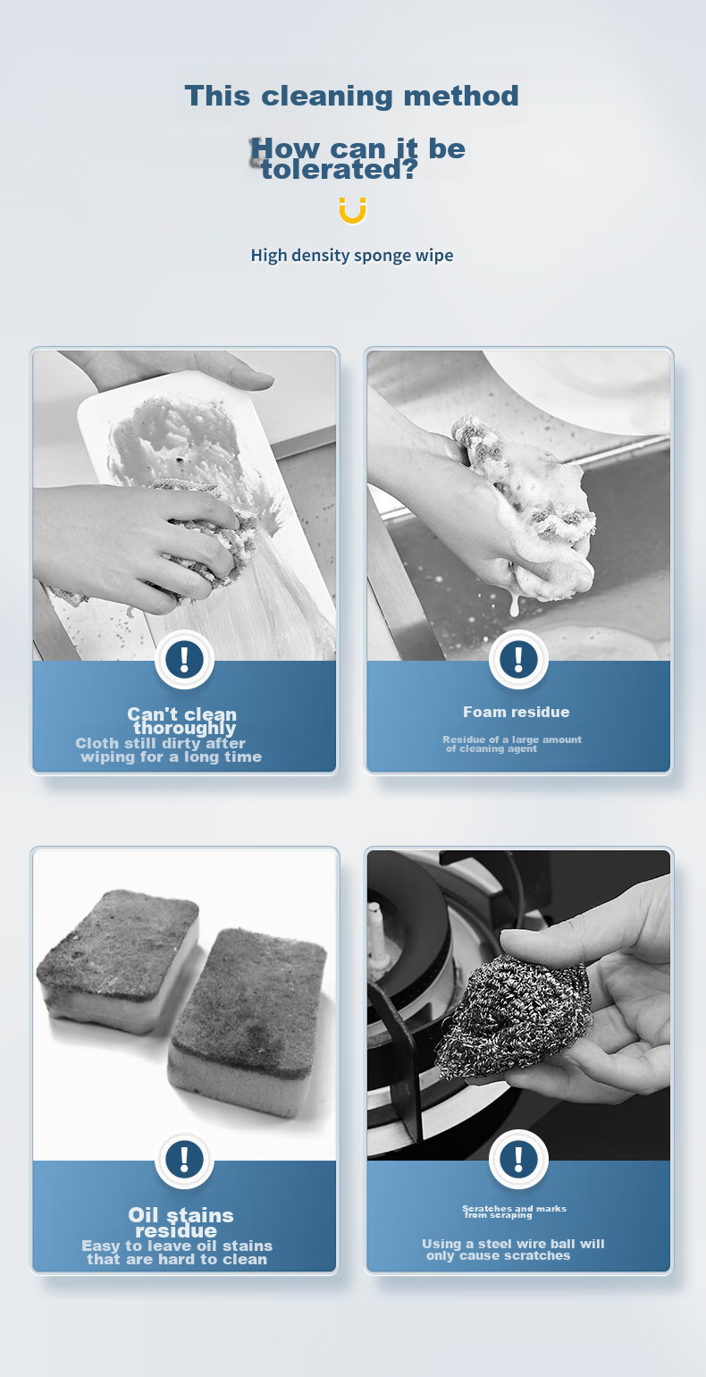 Набор губок для чистки Sulida Nano Sponge, 20 шт., белые