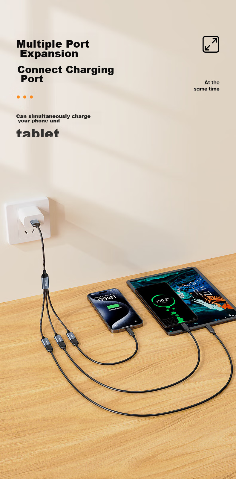 USB-хаб BIAZE HUB60, 1-вход/3-выхода, алюминиевый сплав, серый, для Huawei MateBook14 и других ноутбуков