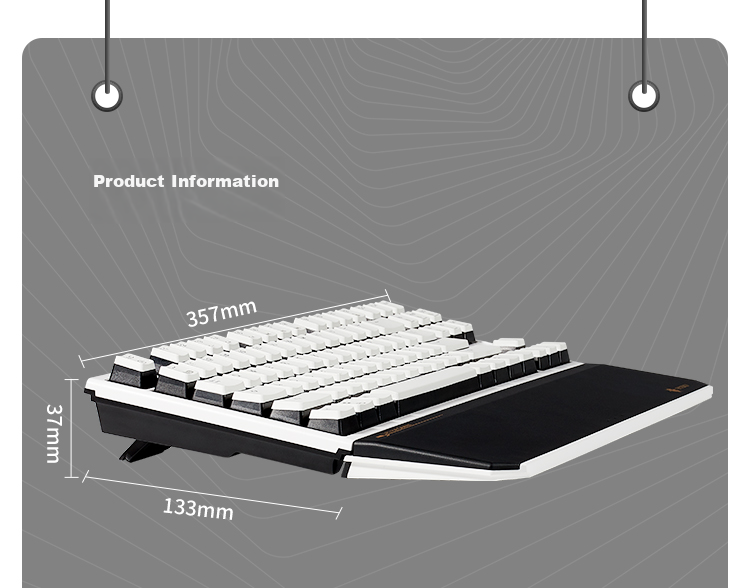 Игровая механическая клавиатура Hyeku X3Pro с беспроводным подключением Bluetooth, 87 клавиш, сменные кейкапы PBT, подставка для рук, черный