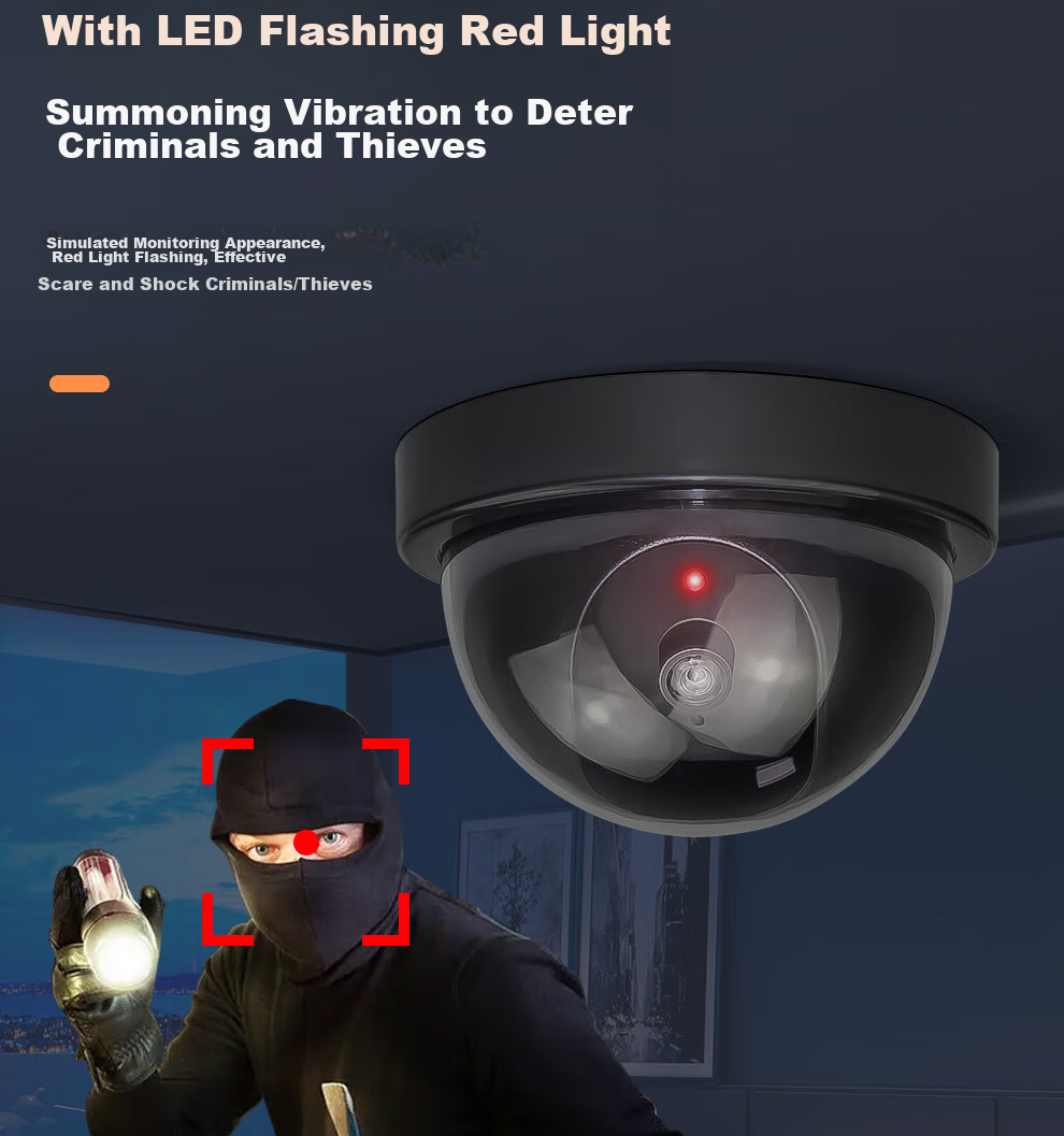 COMPCCTV SMT-F01, имитация камеры видеонаблюдения, безопасность, для помещений, с индикатором