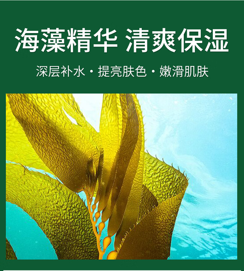 倩滋（QIANZI）海藻面膜25ML*10片补水保湿玻尿酸淡纹面膜修护熬夜学生生日礼物