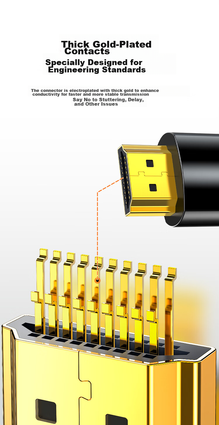 Кабель HDMI Shengwei версии 2.1, 1 метр, 8K 60Hz 4K 240Hz, для ноутбуков, ТВ-приставок, мониторов, проекторов, AHH4010G, совместим с HDMI 2.0