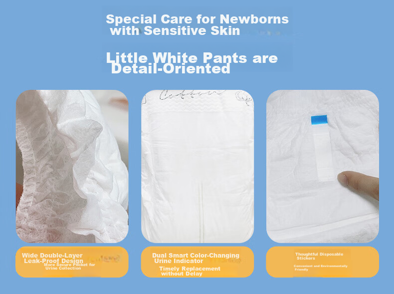 Подгузники Homebaby Premium Cotton, размер M, 88 шт., ультратонкие для чувствительной кожи, для новорожденных мальчиков и девочек, трусики для малышей