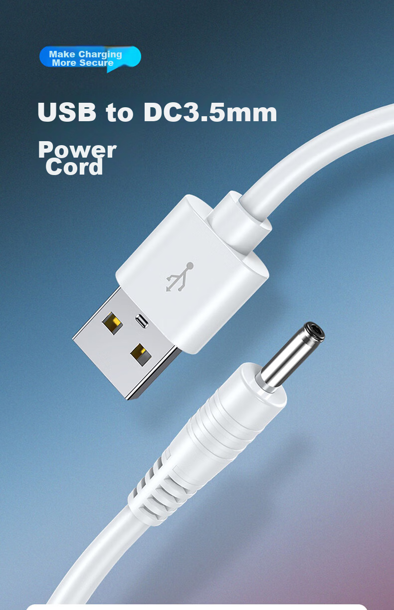 Кабель питания LinkStone USB - DC 3.5 мм, 1 метр, для электроники