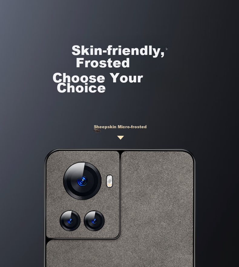 Чехол для телефона Shangsu, совместимый с OnePlus ACE, защитный, противоударный, с защитой всей линзы, мягкий чехол, простой роскошный чехол из силикона с внешней оболочкой из овечьей кожи, кожаный чехол для женщин и мужчин, серый