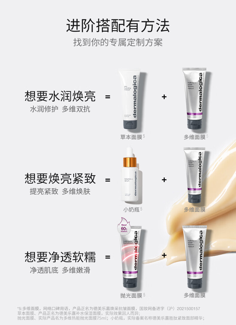 德美乐嘉（Dermalogica）美国进口 德美乐嘉多维面膜75ml 熬夜救急涂抹补水面膜抗氧提亮