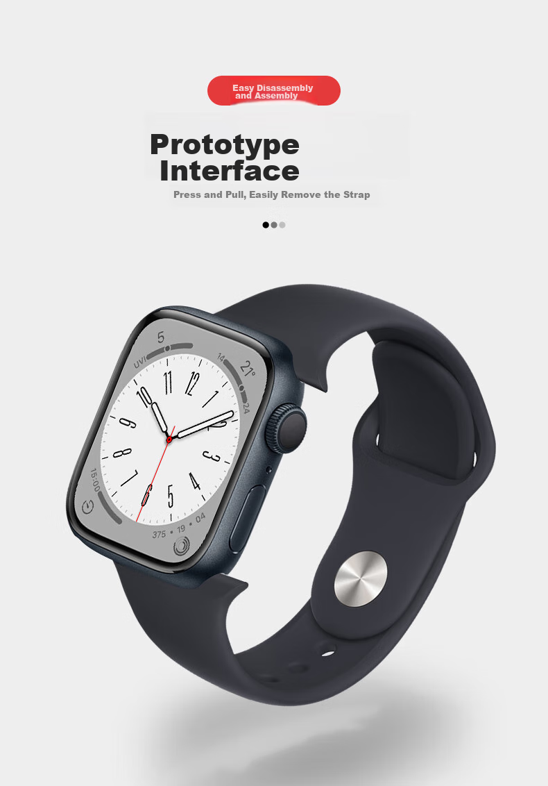 Спортивный ремешок BHO для Apple Watch, дышащий силиконовый ремешок для Apple Watch S11/S10/SE3 Sport Band, IWatch S9/8/7/6/Ultra3/2