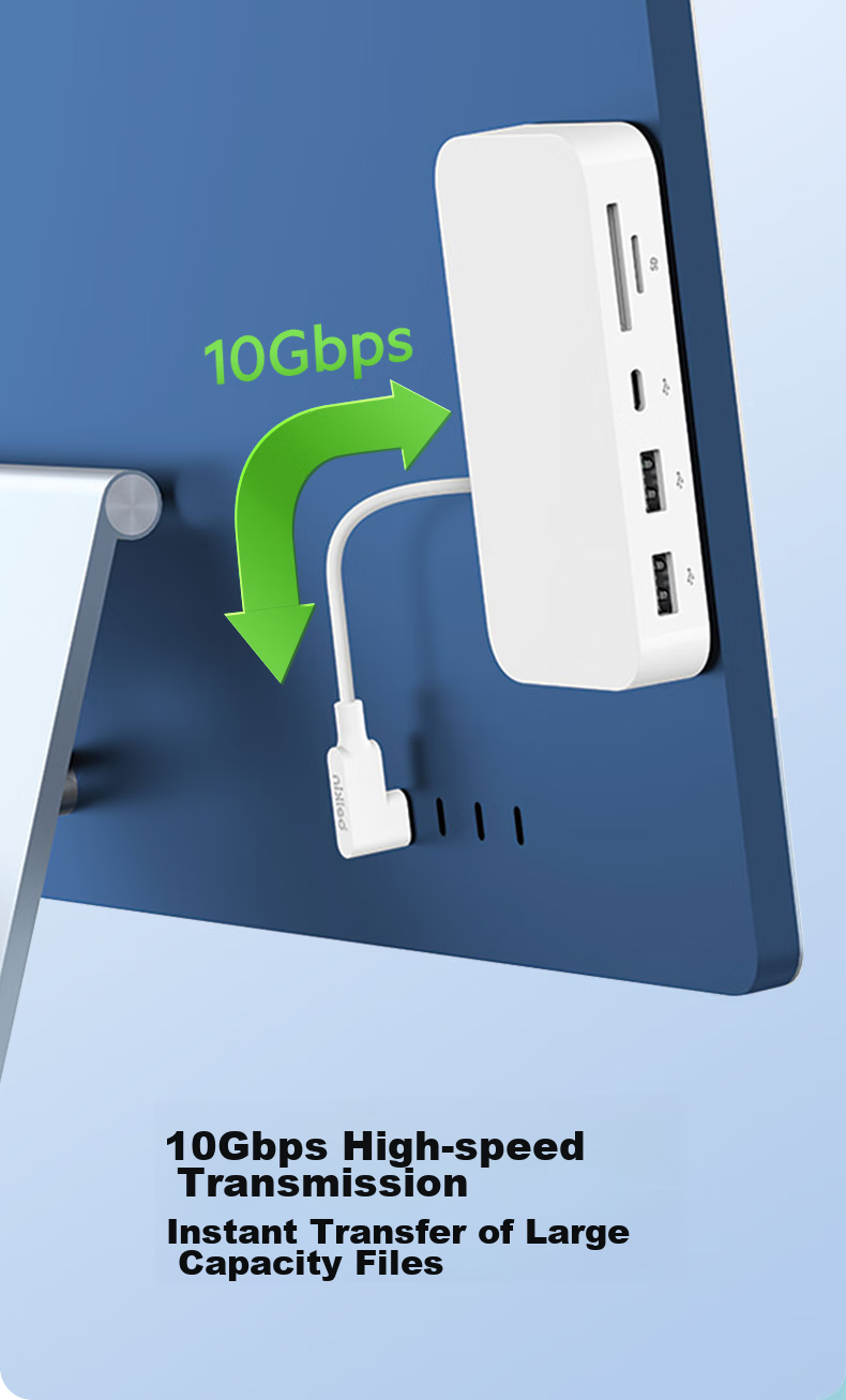 Адаптер-концентратор Belkin INC011btWH Type-C 6-в-1, Thunderbolt, USB Ethernet HDMI, SD/TF кард-ридер, 10 Гбит/с