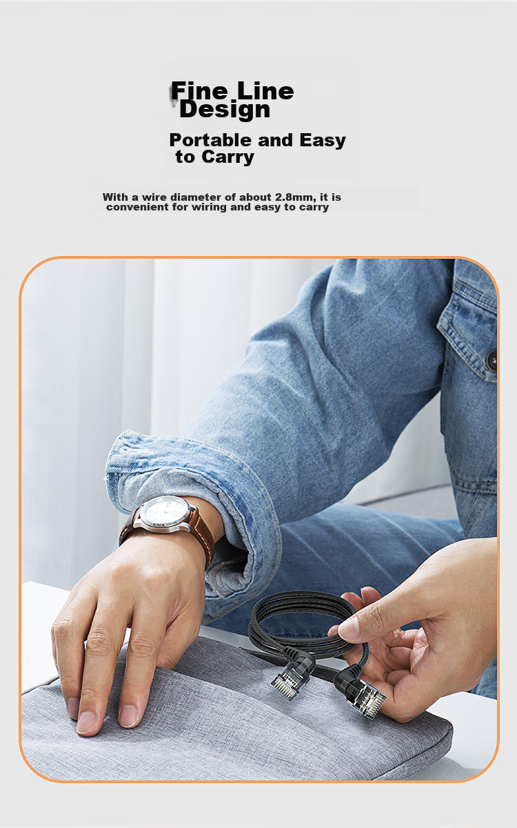 Сетевой кабель CABLE CREATION CL0372, тонкий CAT6A, 10 Гбит/с, 360-градусный правый угол, 1 м