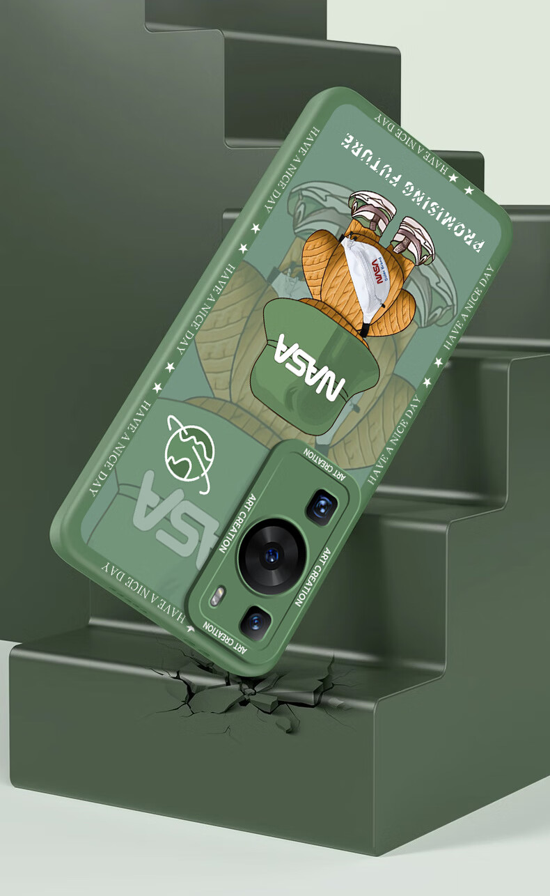 Чехол NEYAA для Huawei P60/P60 Pro, защита объектива, противоударный силикон, тонкий, с рисунком, черный