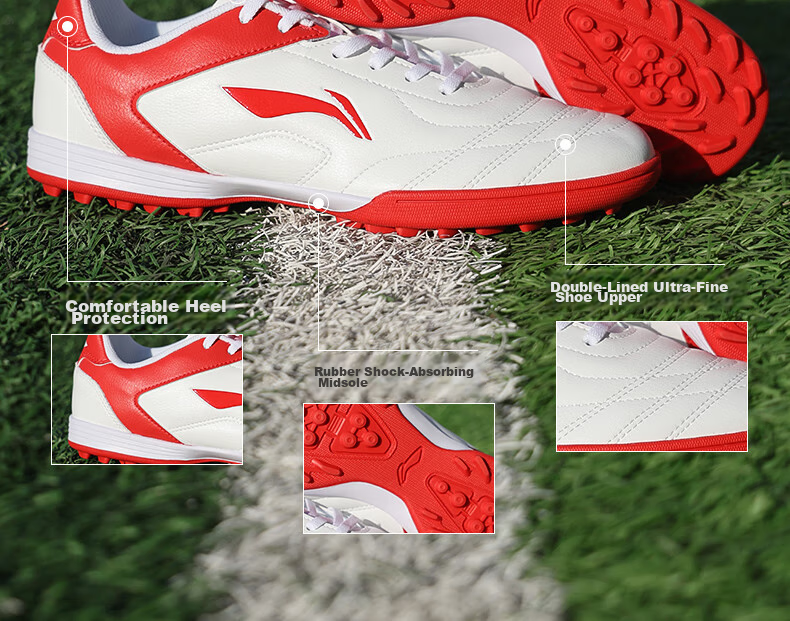 Футбольные бутсы Li-Ning для мужчин и женщин, профессиональные тренировочные шиповки TF для взрослых, подростков и детей, размер 40