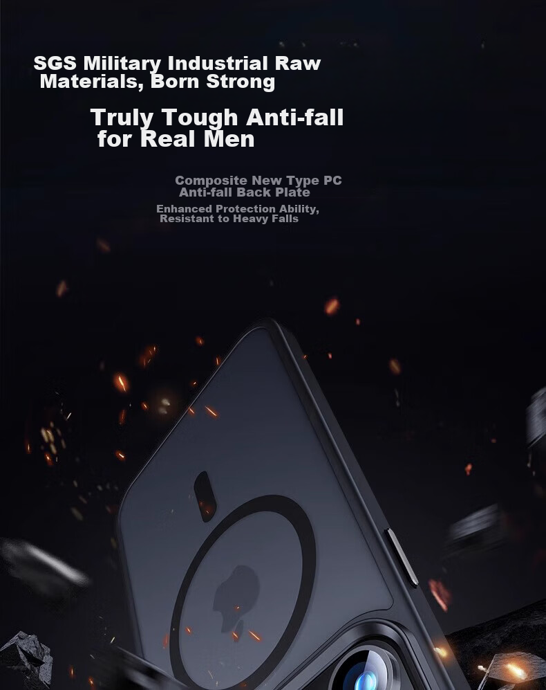 Чехол для Apple iPhone 13 ZHIWEISHI MagSafe Skin-Like, противоударный, полупрозрачный, дымчато-серый