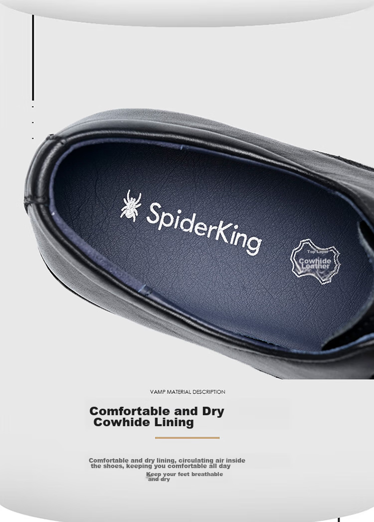 Мужские кожаные туфли SPIDER KING, весна-осень-зима, деловые, формальные, дерби, на шнуровке, для британской свадьбы, 22490, черные, размер 42