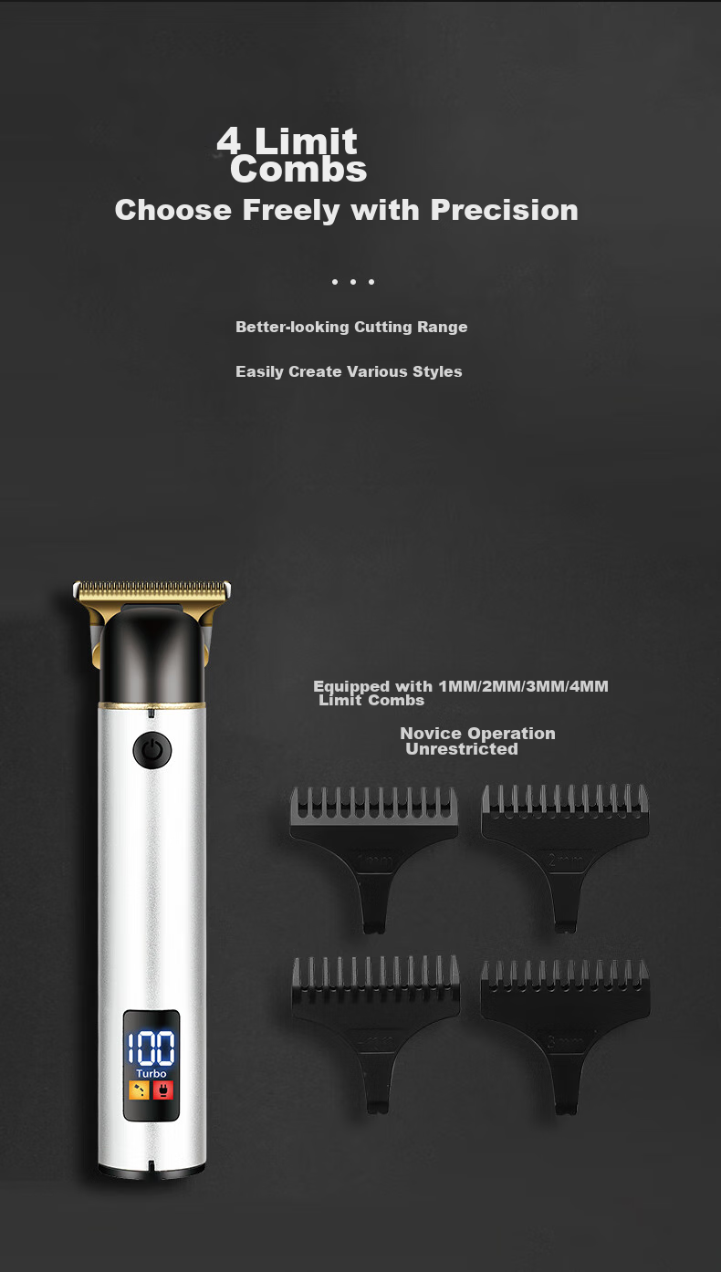 Машинка для стрижки волос Xiaohei SF11, профессиональная, для салона, для мужчин, триммер для бороды и головы, аккумуляторная, 0.1 мм