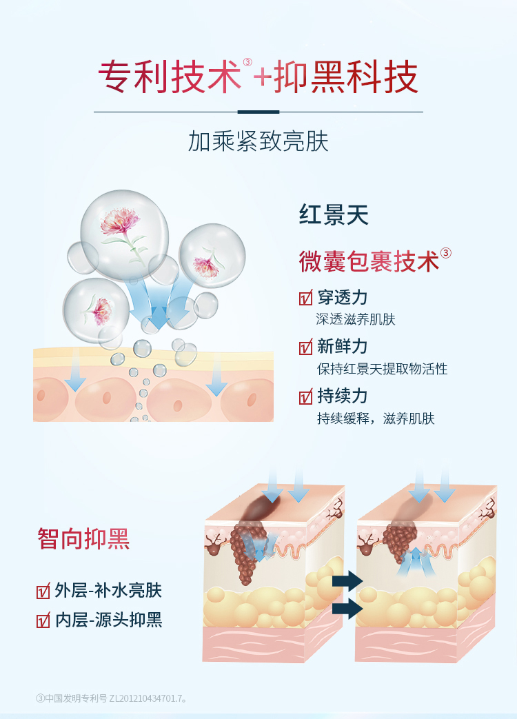 相宜本草 红景天莹透套装（洁面+精华水+精华乳+面霜）补水保湿