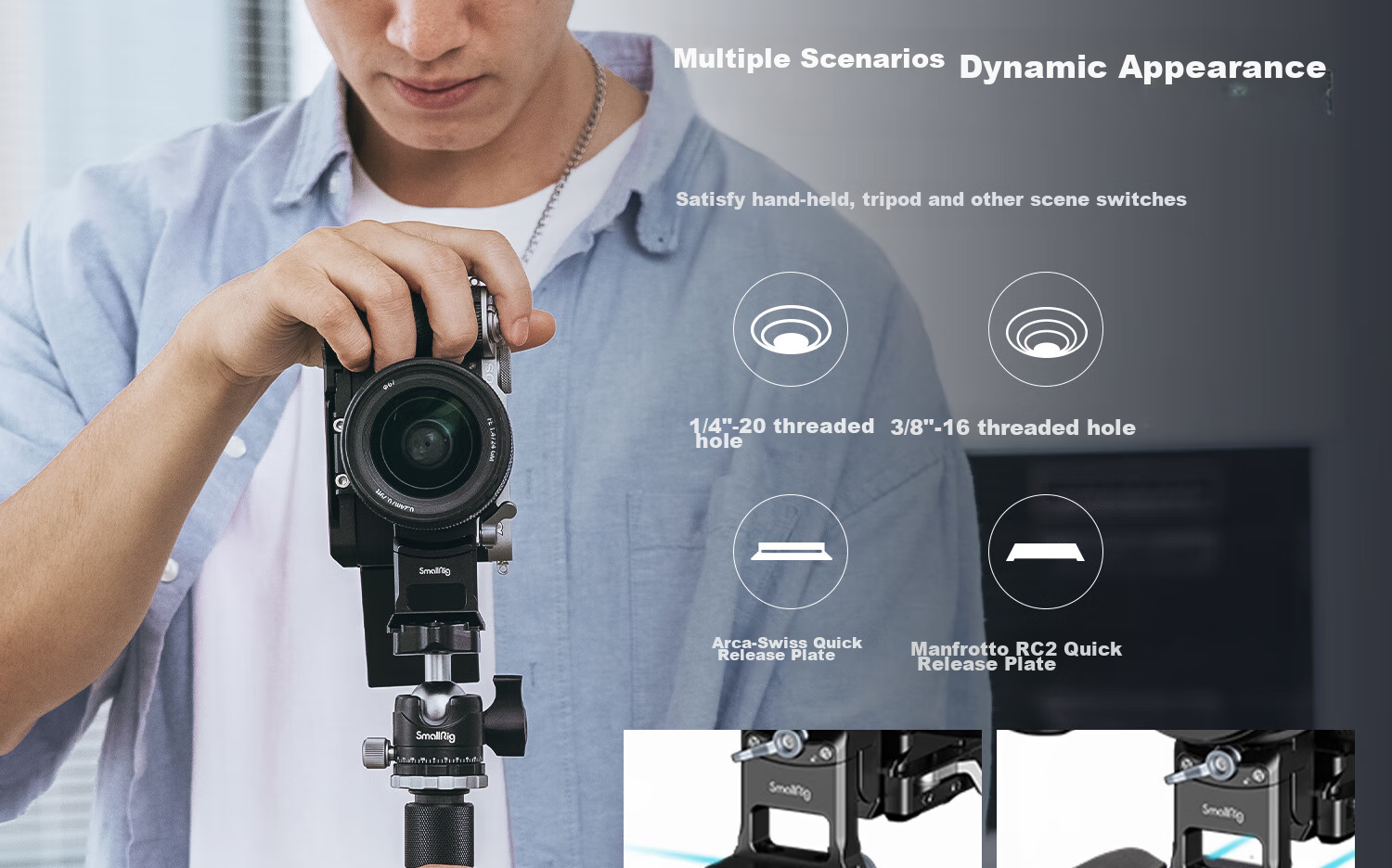 Клетка для камеры SmallRig 4439 для Sony A7C II, полнофункциональный модуль расширения для фото- и видеосъемки