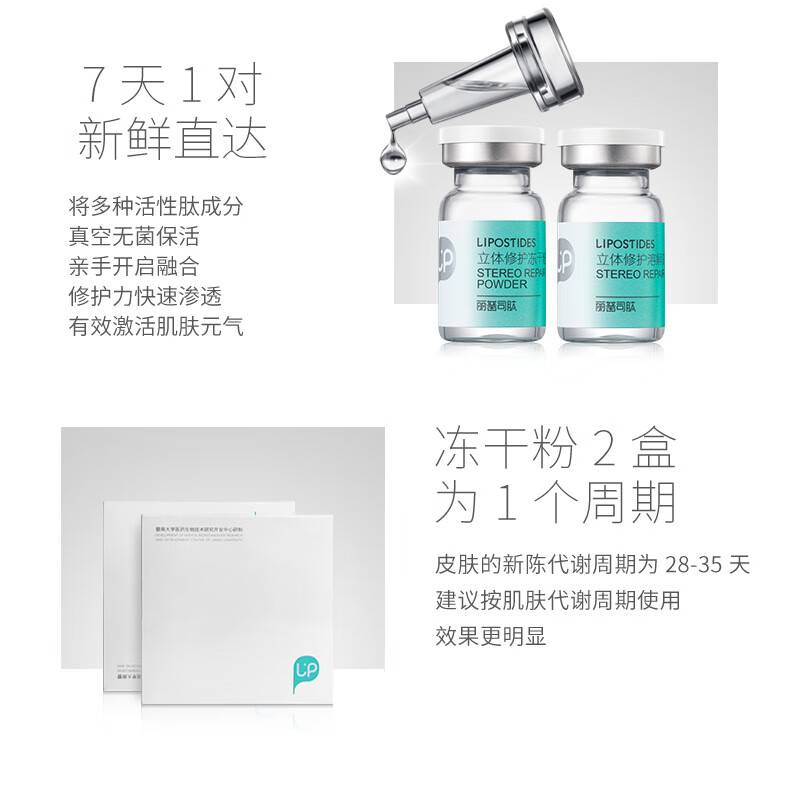 丽普司肽 立体修护冻干粉18ml  安瓶精华淡化痘印痘坑收缩毛孔