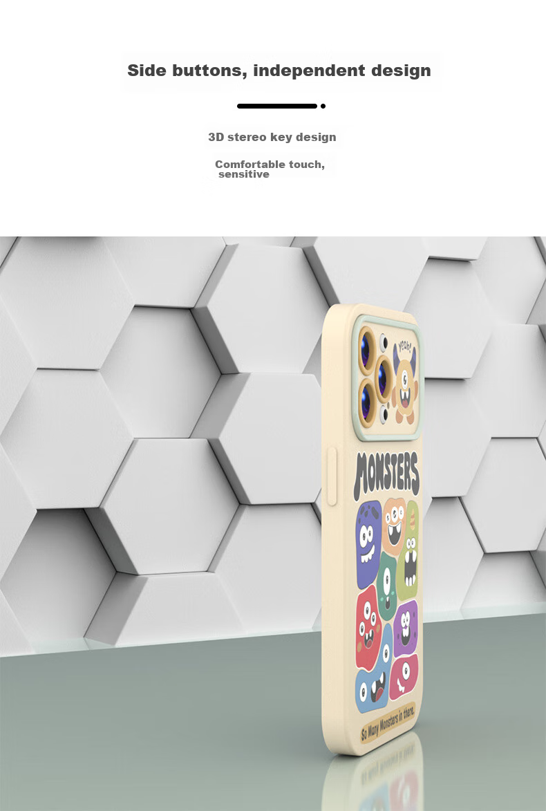 Чехол для Apple iPhone 15 Pro Max ZiTai "Monster Party", противоударный, из ТПУ, с рисунком
