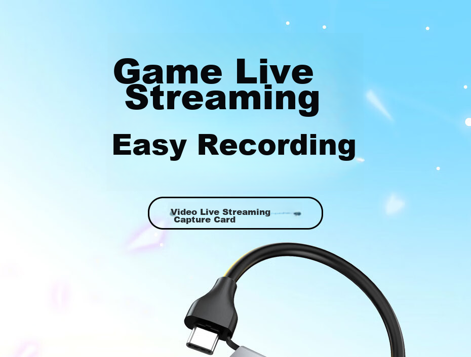 Видеозахват Acasis HDMI 4K, двойные порты USB/Type-C, запись, стриминг, совместимость с PS5, Switch, ноутбуками, смартфонами, камерами