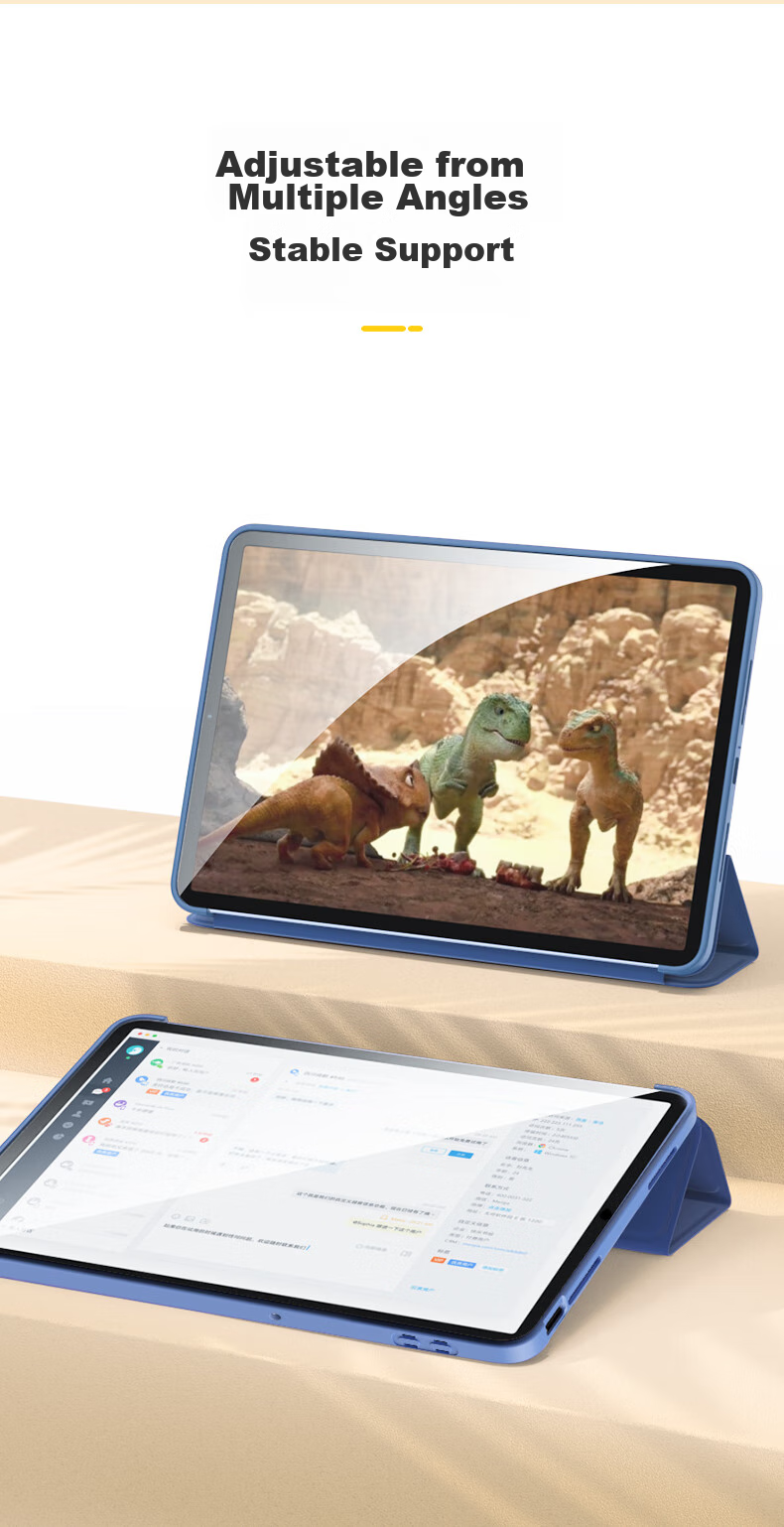 Чехол CangHua для Redmi Pad Pro 12.1 дюйма (2024), полнозащитный, противоударный, из ПК, ПУ, ТПУ, минималистичный стиль, лавандовый