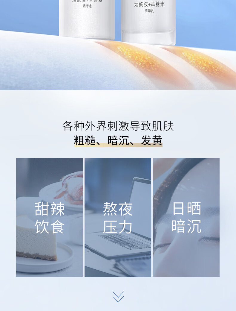 玉兰油（OLAY）小白瓶精华液美白水乳6件护肤品套装(乳液+爽肤水)女神节礼物