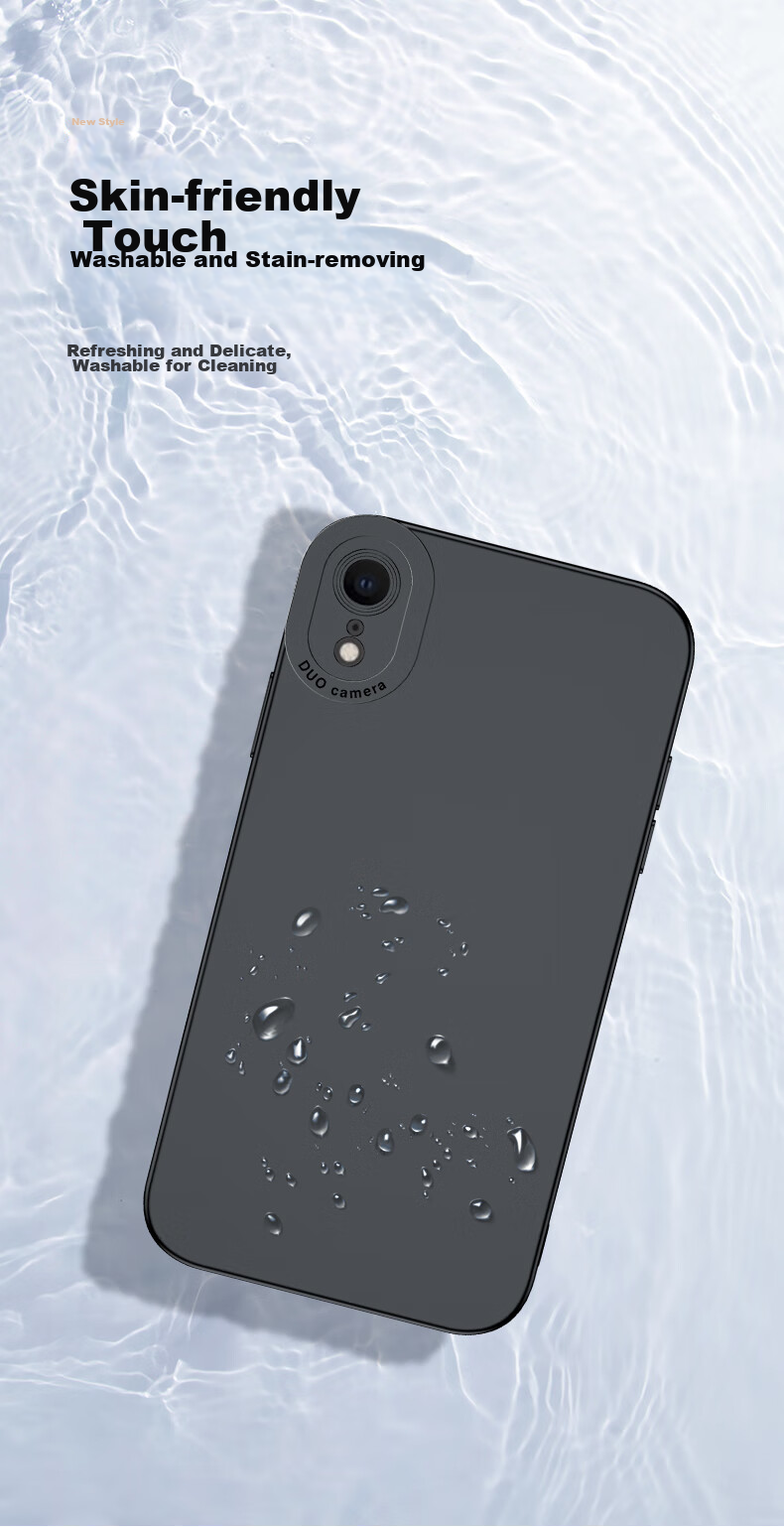 Чехол HOLDZU для Apple iPhone XR, силиконовый, противоударный, защита камеры, ультратонкий, графитовый черный