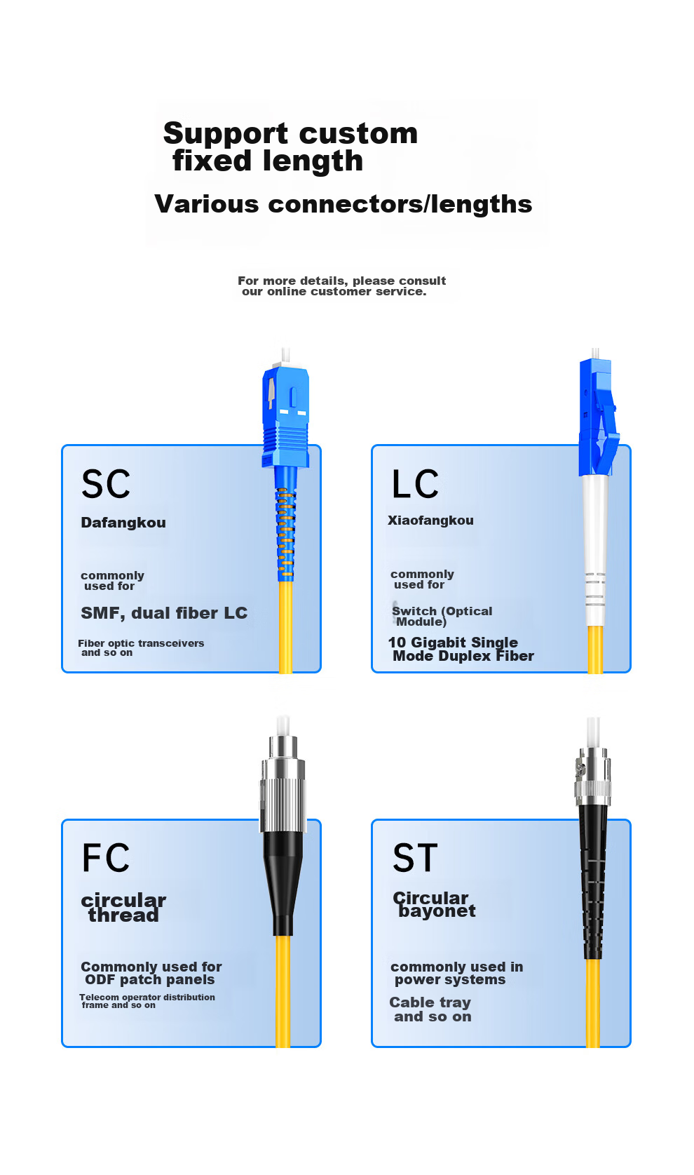 Оптический патч-корд SK-LINK SC-SC, одномодовый, 10 Гбит/с, UPC, LSOH, 1 метр