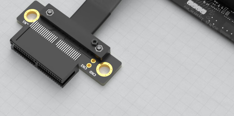 Кабель-удлинитель MOGE PCIe X1 3.0, сетевой карты, звуковой карты, DMA, 15 см, угловой