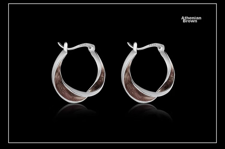 Серьги Eternelle, из чистого серебра 925 пробы, французский стиль, минимализм, легкая роскошь, подарок на Новый год