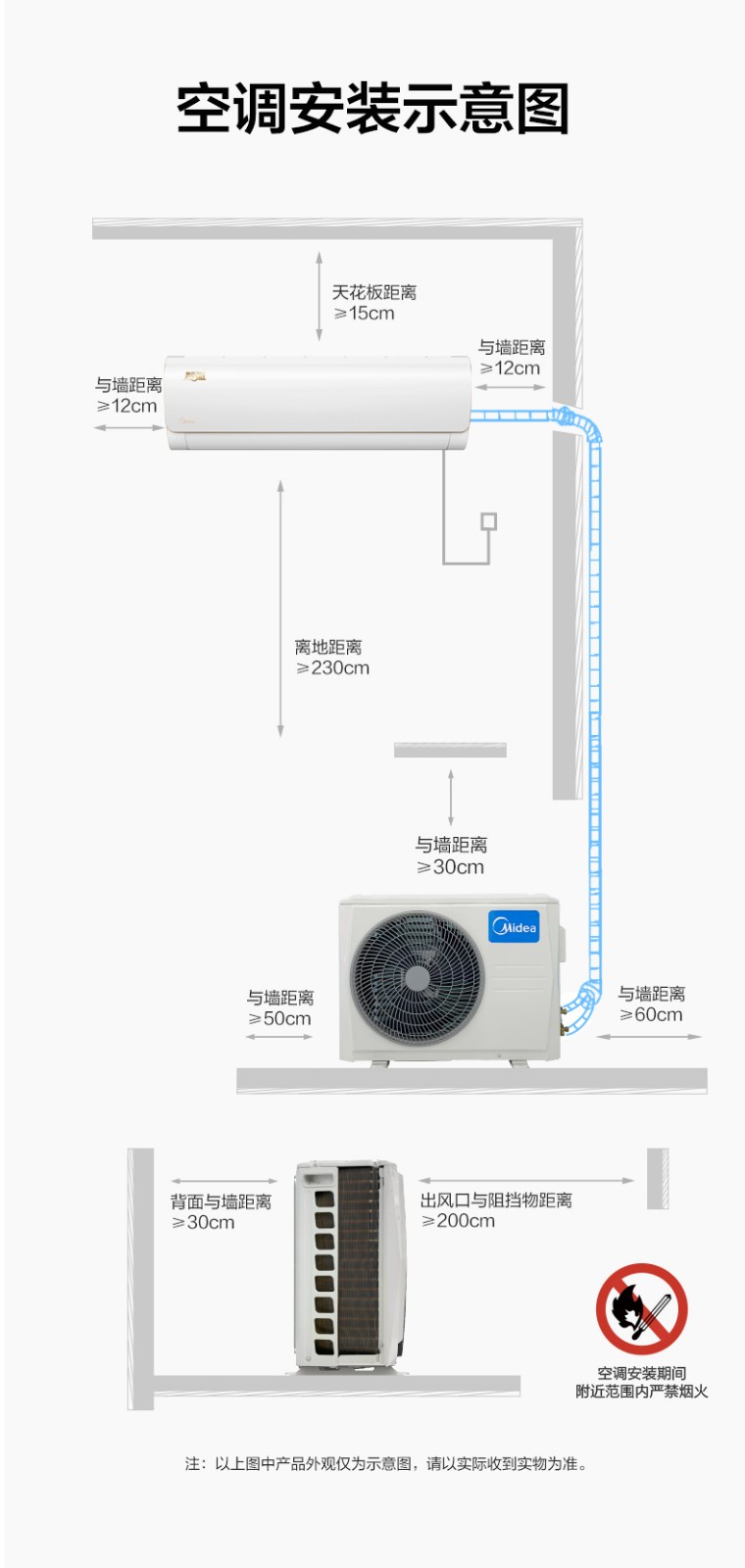 美的(Midea) 空调  新能效变频冷暖 低噪节能省电挂机家用壁挂式 出租房公寓 以旧换新 【高性价比】1.5匹 智弧MJA3 智控温+速冷暖