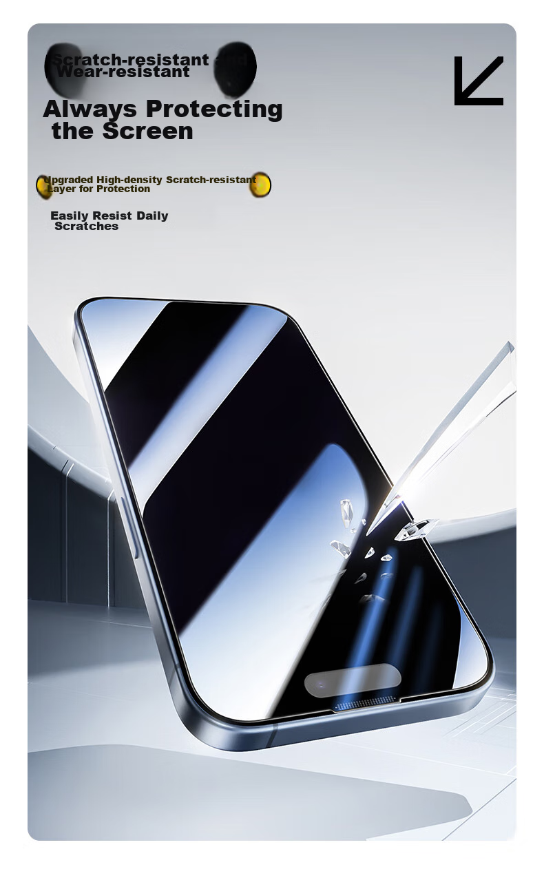 Защитное стекло PISEN для Apple iPhone 14/13/13 Pro, противоударное, антибликовое, 360° защита от подглядывания, пылезащитное