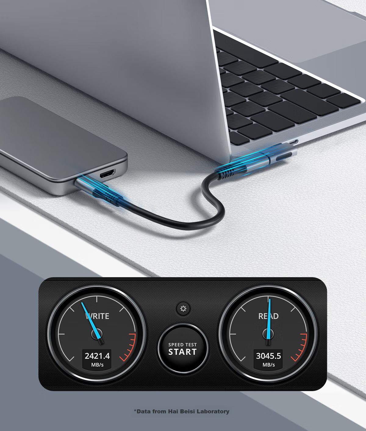 Переходник Hagibis Type-C угловой 90 градусов, Thunderbolt 4, USB4, Male-Female, для iPhone 16 и компьютеров