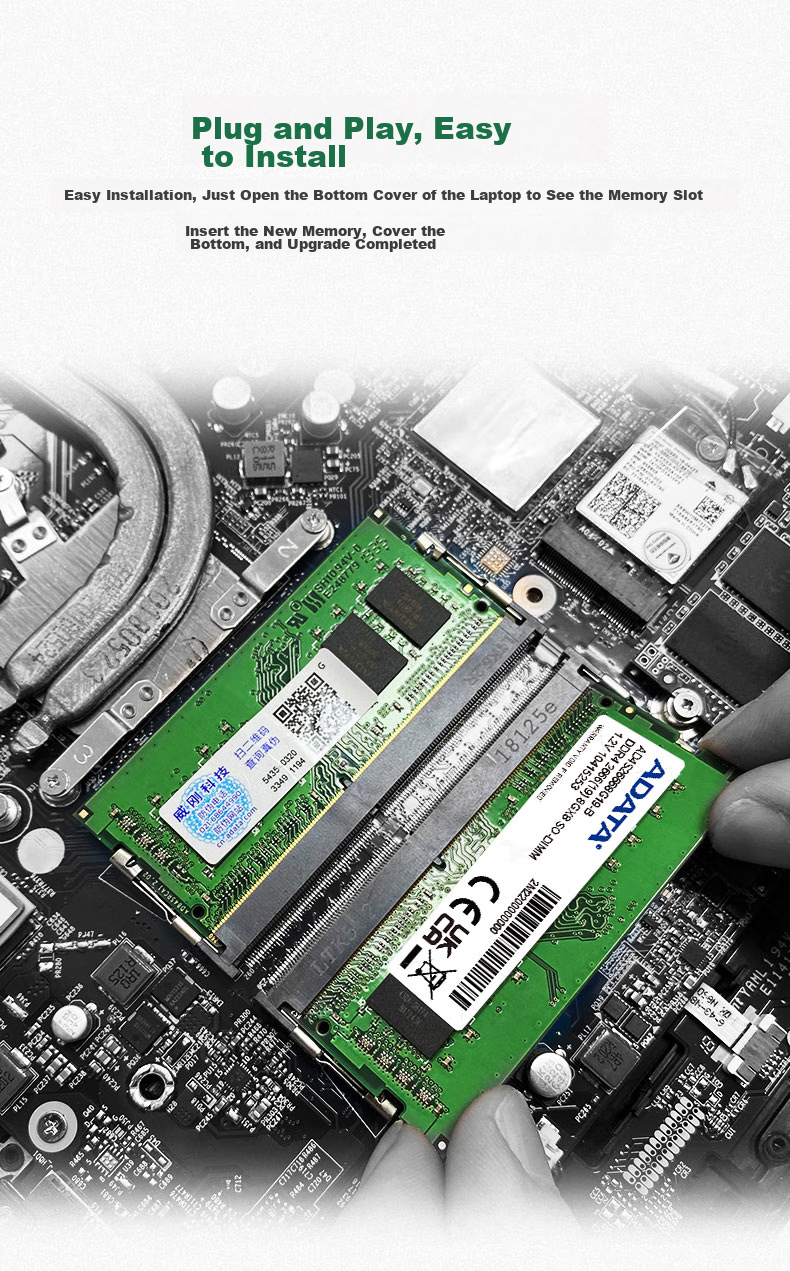 Оперативная память ADATA 8GB DDR4 2666MHz SO-DIMM для ноутбука