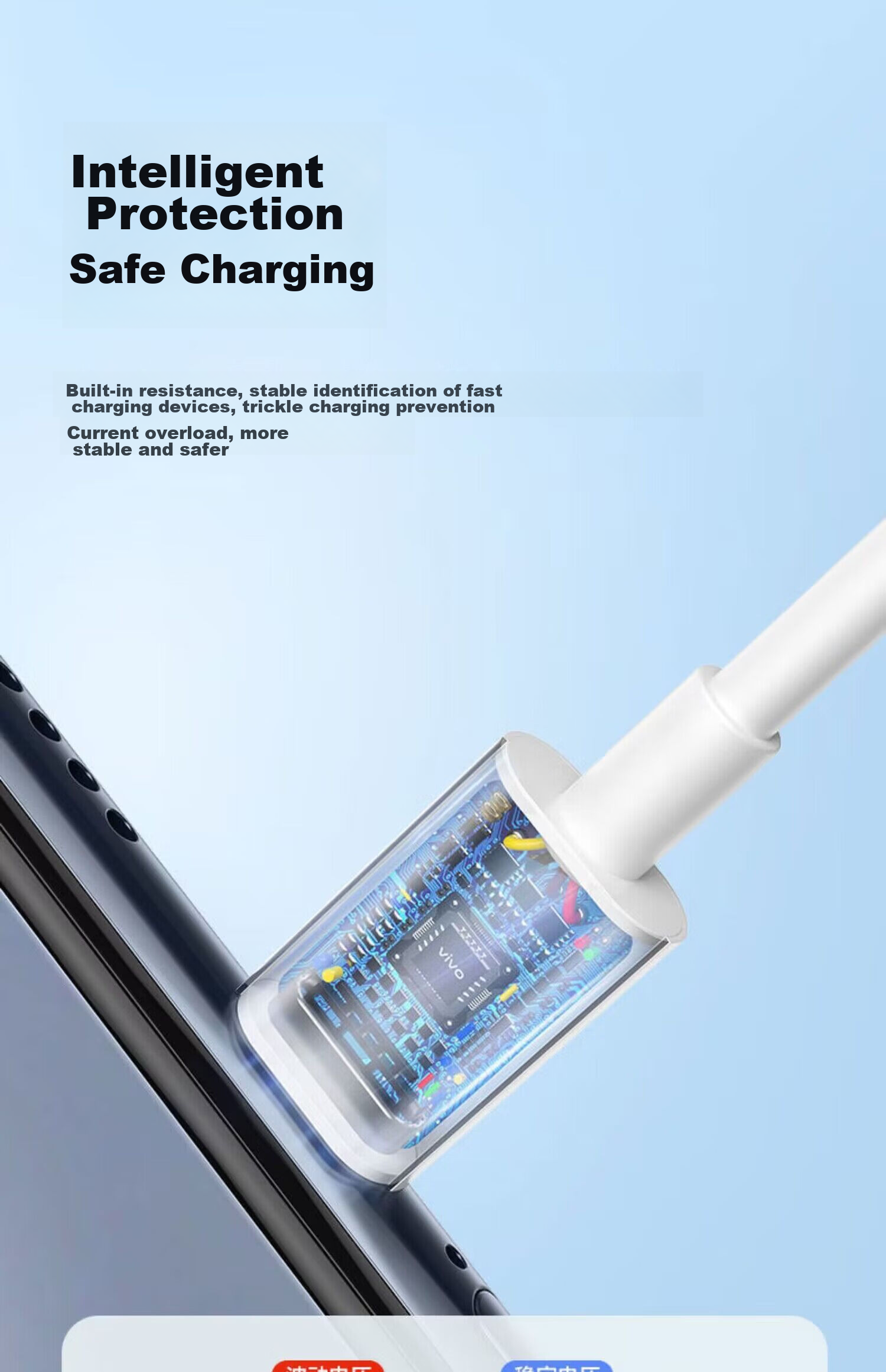Кабель Chaofan Type-C - Type-C, 6A, 2 метра, белый, для быстрой зарядки Vivo X200 Pro/X200/X100s/X90pro/X90s/S19