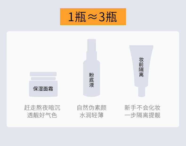 致朵（zhiduo）莹润懒人水光v7素颜霜裸妆前隔离乳液霜防水防汗不脱妆遮瑕不卡粉