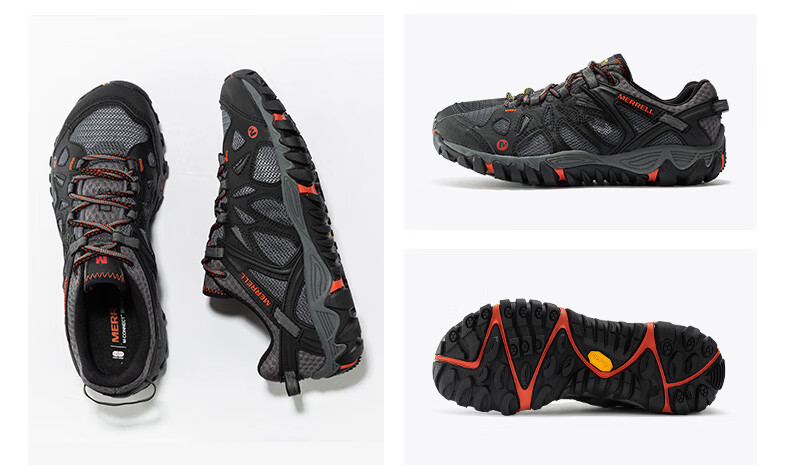 Мужские кроссовки Merrell OUT BLAZE Breathable Stream-Tracking Non-Slip Casual Shoes, Черные, Размер 42