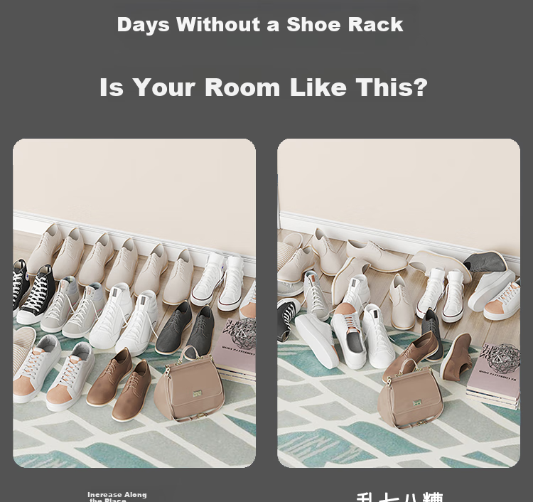 ANERYA Стеллаж для обуви, многоярусная полка для хранения, 5 ярусов, черный