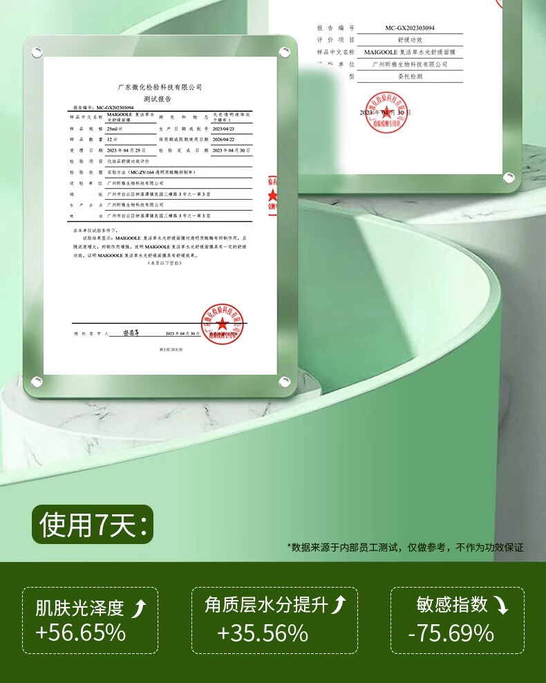 14，【1件9.9元】玫黛琳補水麪膜  補水保溼  解渴乾燥肌  舒緩肌膚男女護膚適用 【乾燥起皮】複活草補水麪膜25ml*10張