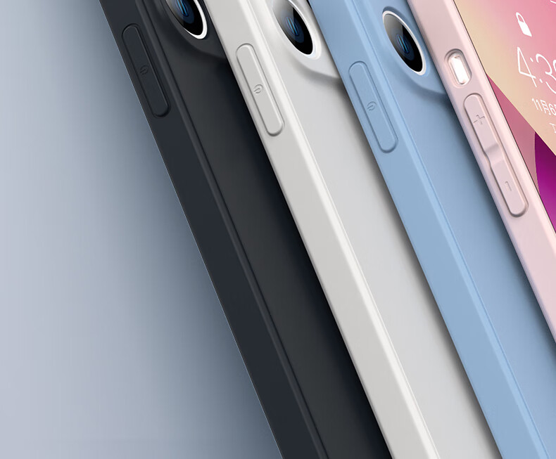 Чехол PISEN для iPhone 13, гибкий, из жидкого силикона, защита от падений, противоударный, ультратонкий, синий