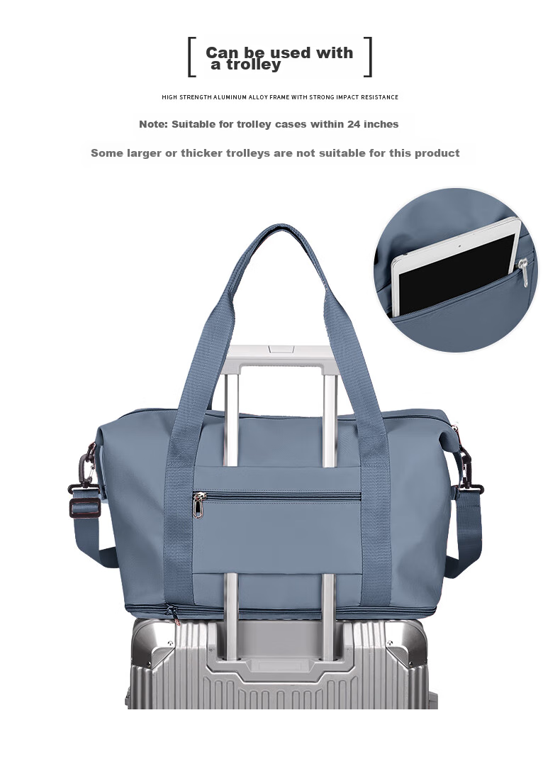 Дорожная сумка Landcase 2104 Royal Blue, 41x(26+11)x22 см, 0.5 кг