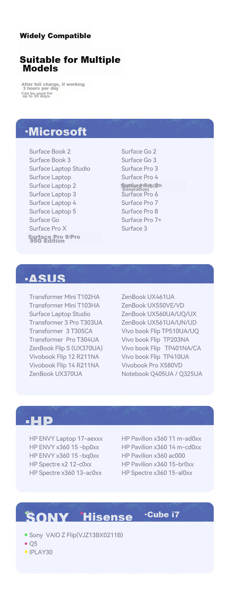 Стилус BIAZE Surface Pen, 4096 уровней чувствительности к нажатию, совместим с Microsoft Surface Pro 9/8/7/6/5/4/X/Laptop/Go2/3, сенсорный стилус для планшета, рисование и письмо, без задержек