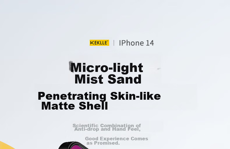 Чехол KEKLLE для iPhone 13, полупрозрачный матовый, противоударный, с защитой от отпечатков пальцев, полноэкранная защита, мягкие края, титановый серый