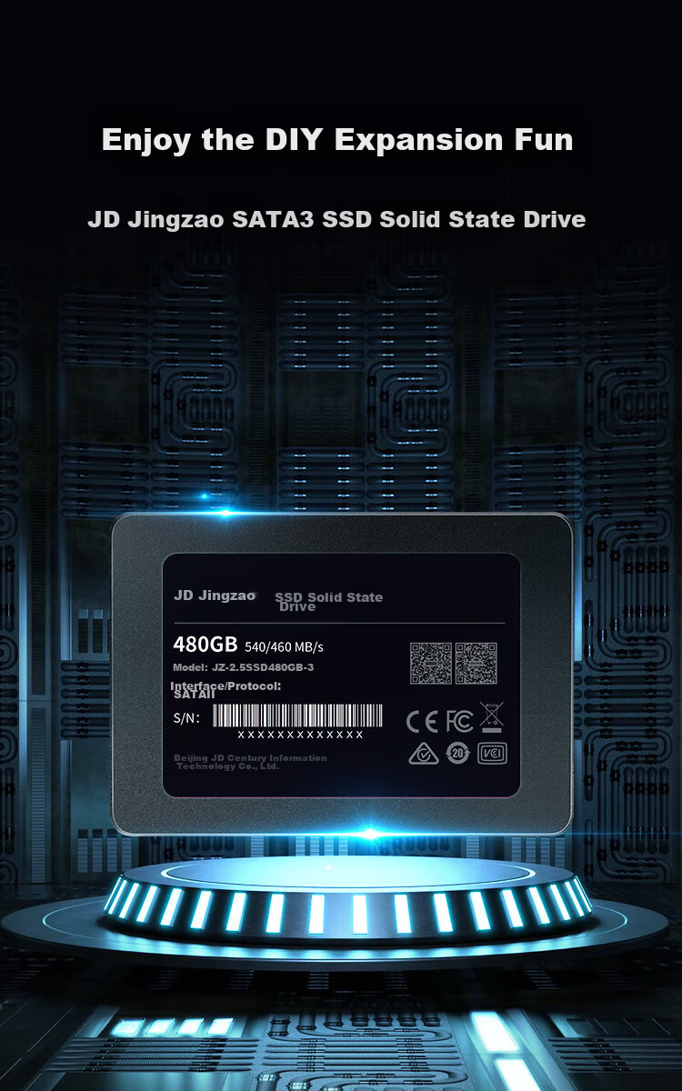 SSD накопитель JD Original 3 Series, 256 ГБ, SATA III, для ноутбука и настольного компьютера