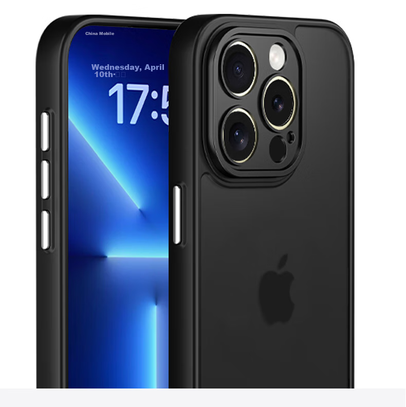 Чехол KEKLLE для Apple iPhone 13 Pro, противоударный, матовый, с полной защитой объектива, синий