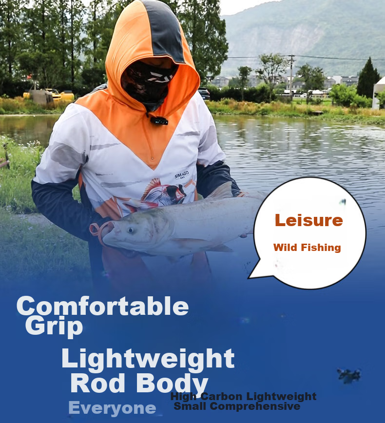 Удочка SIMAGO Ximan Du, ручная, ультралегкая, универсальная, из импортного углеродного волокна, действие 5H28, для рыбалки на карася и карпа, 3.9 метра