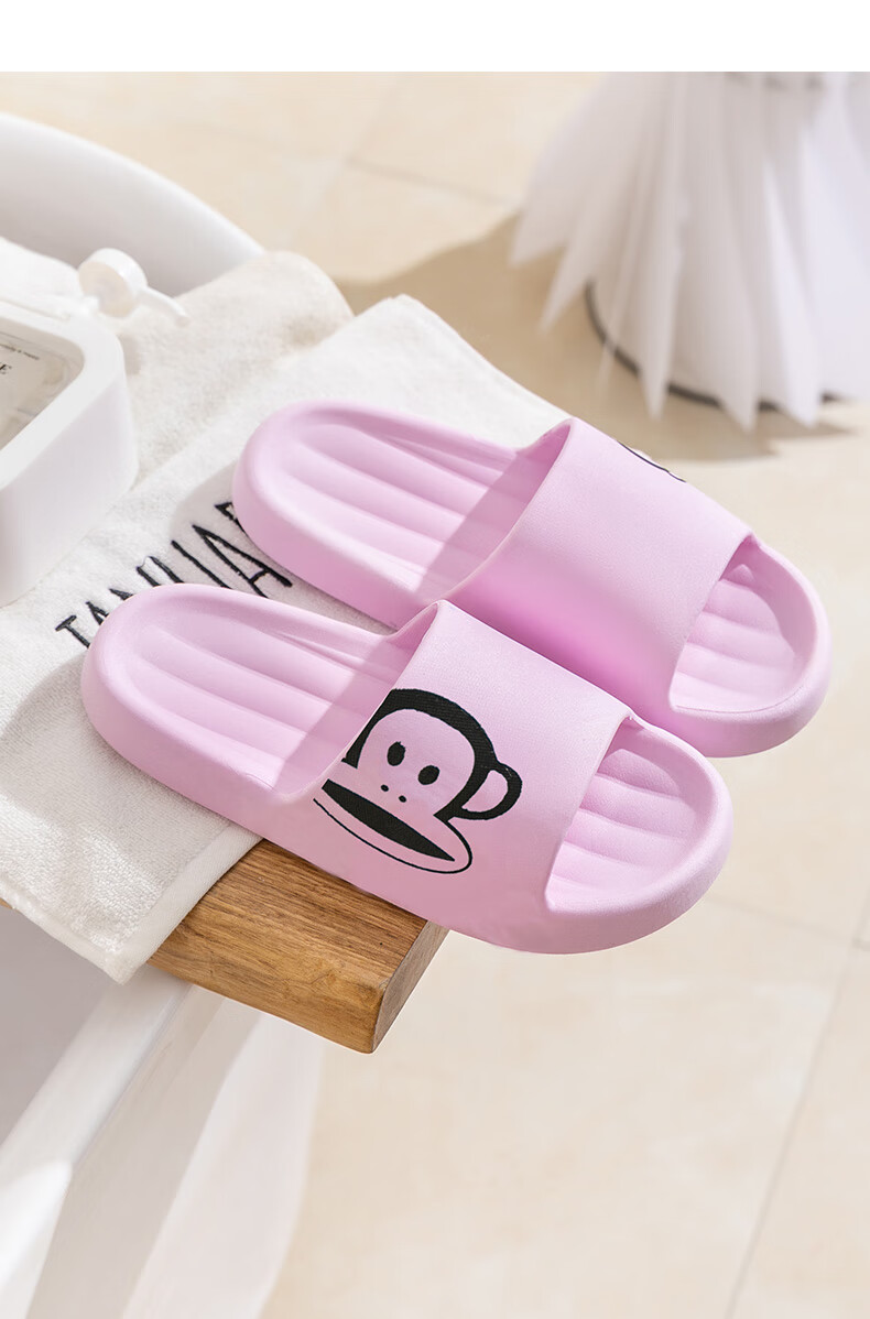 PaulFrank Тапочки для мужчин, легкие, летние, толстая подошва, мягкие и упругие, для дома и душа, PF5728, серый, размер 40-41