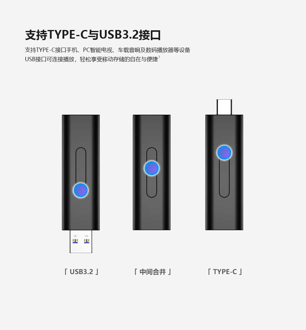 海康威视（HIKVISION）128GB Type-C USB3.2超极速SSD固态U盘X306C移动固态闪存优盘 双接口手机电脑通用便携