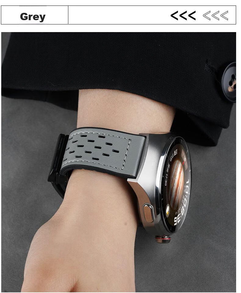Ремешок Watchbond для Huawei Watch GT6, GT6 Pro, Watch 5, Watch 4, GT 5 Pro, GT 5, GT 4, из натуральной кожи Crazy Horse, с магнитной застежкой